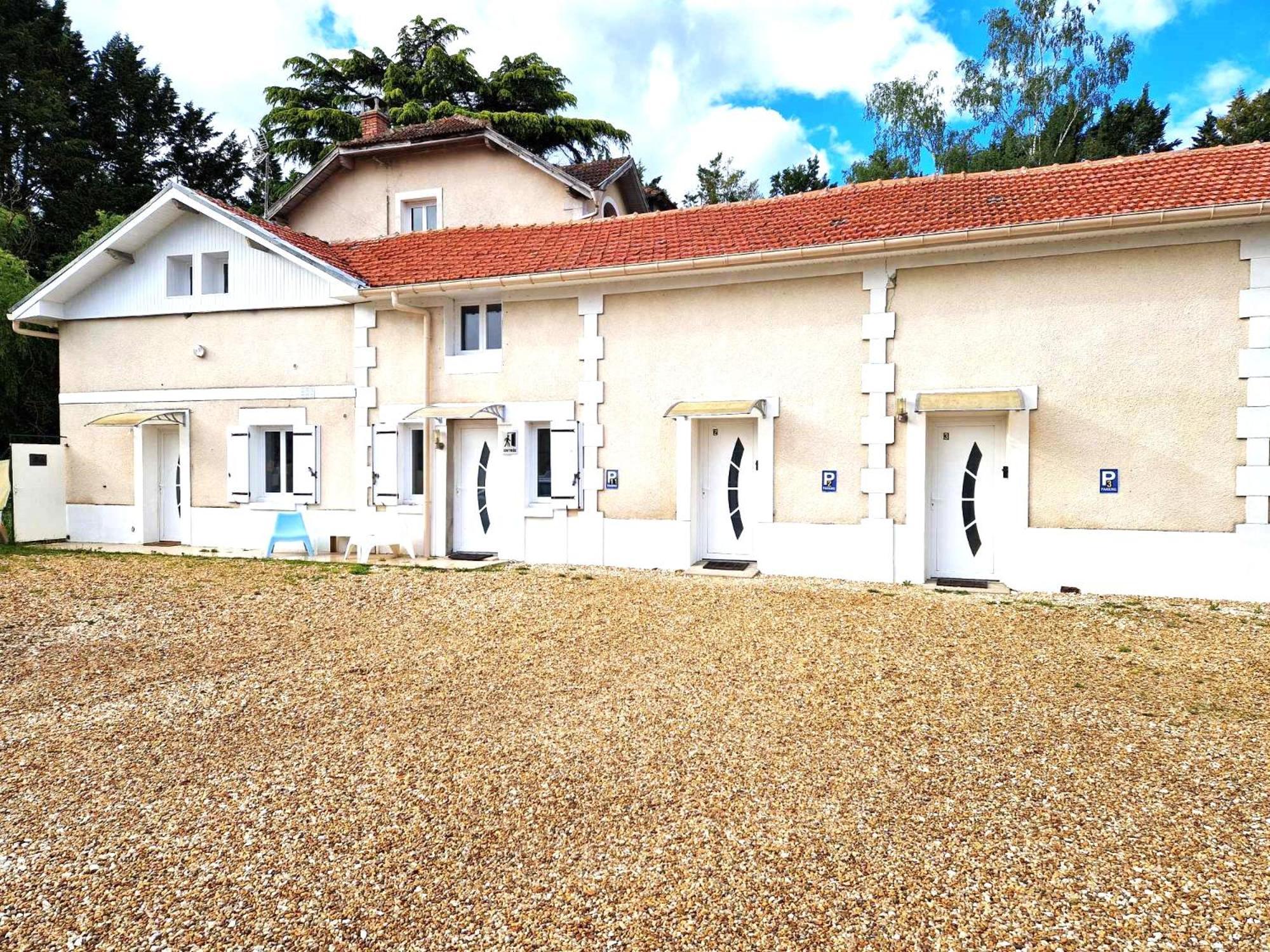 03 - Joli Studio Traversant Situe Au Rdc Avec 2 Lits, Tout Equipe Pour 1, 2 Ou 3 Personnes Maximum, Entree Independante Donnant Sur Parking Dont Une Place Est Reservee Devant La Porte, Grand Fourgon Possible Et Petit Jardin Sur L'Arriere Comme Une Ma Razac-sur-lʼIsle 外观 照片
